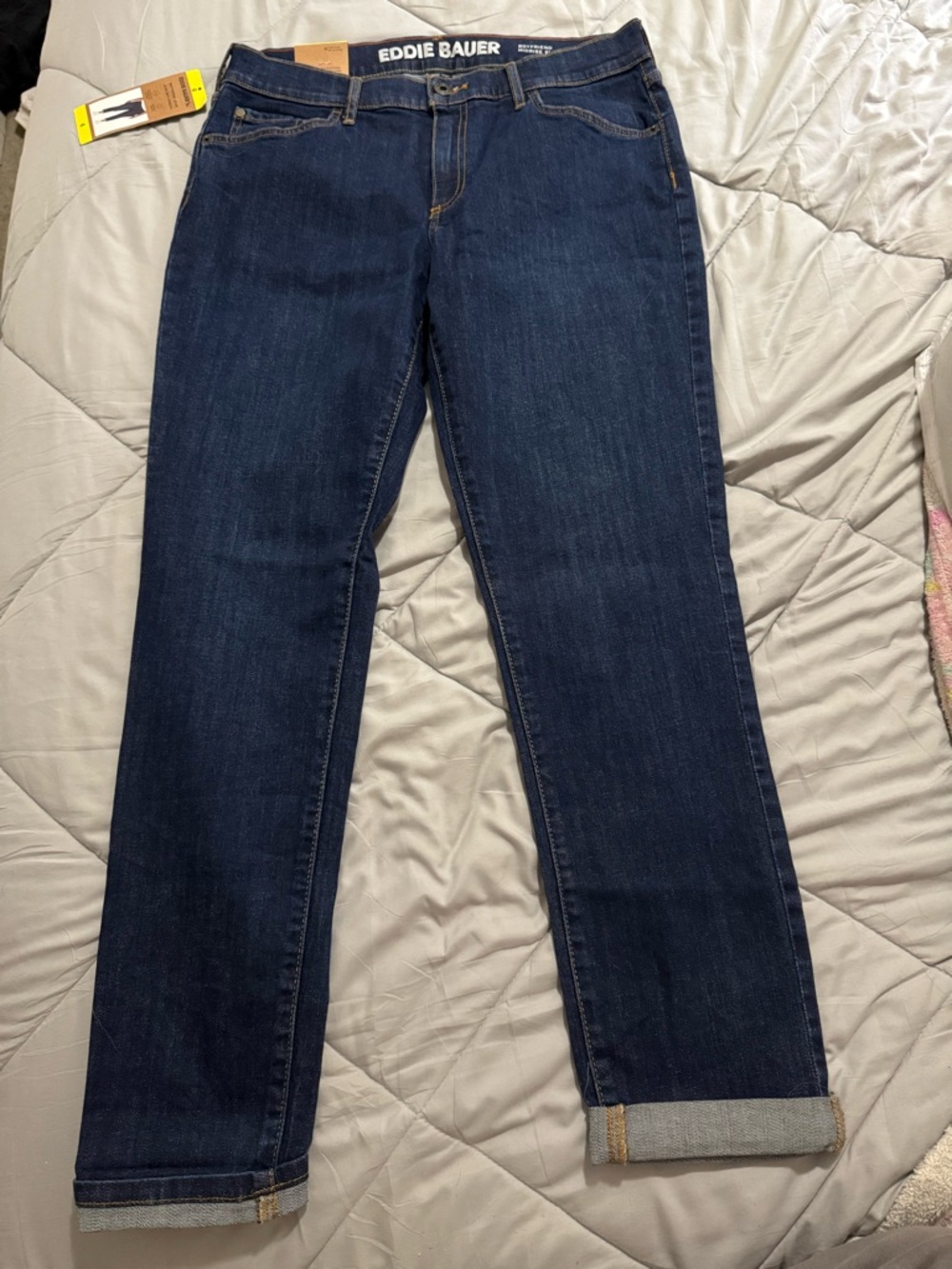 Eddie Bauer Mid-Rise Slim Boyfriend Jeans